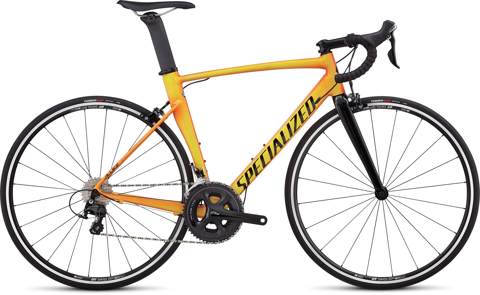 Gloss Moto Orange/Team Yellow Edge Fade/Tarmac Black