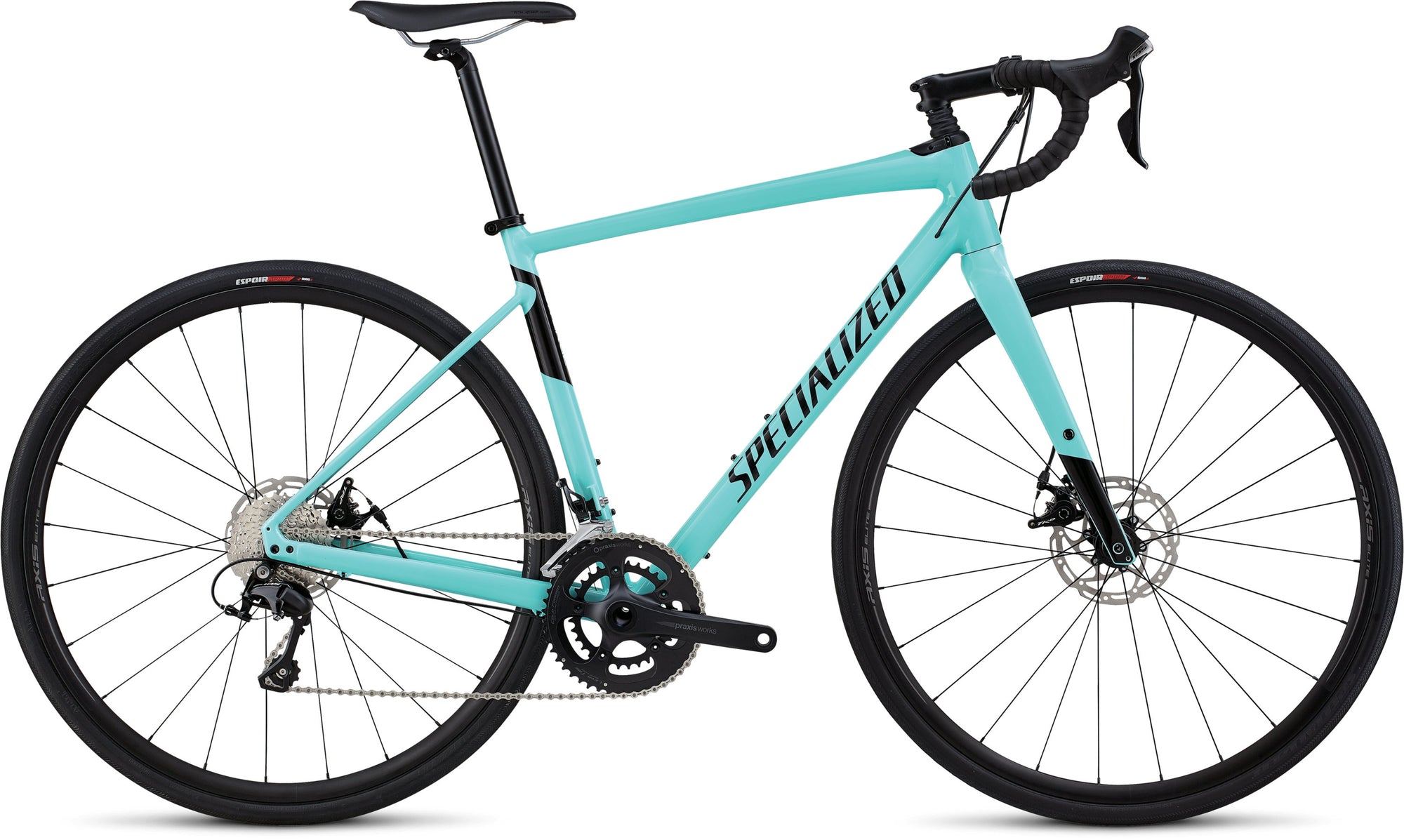 Gloss Light Turquoise/Tarmac Black